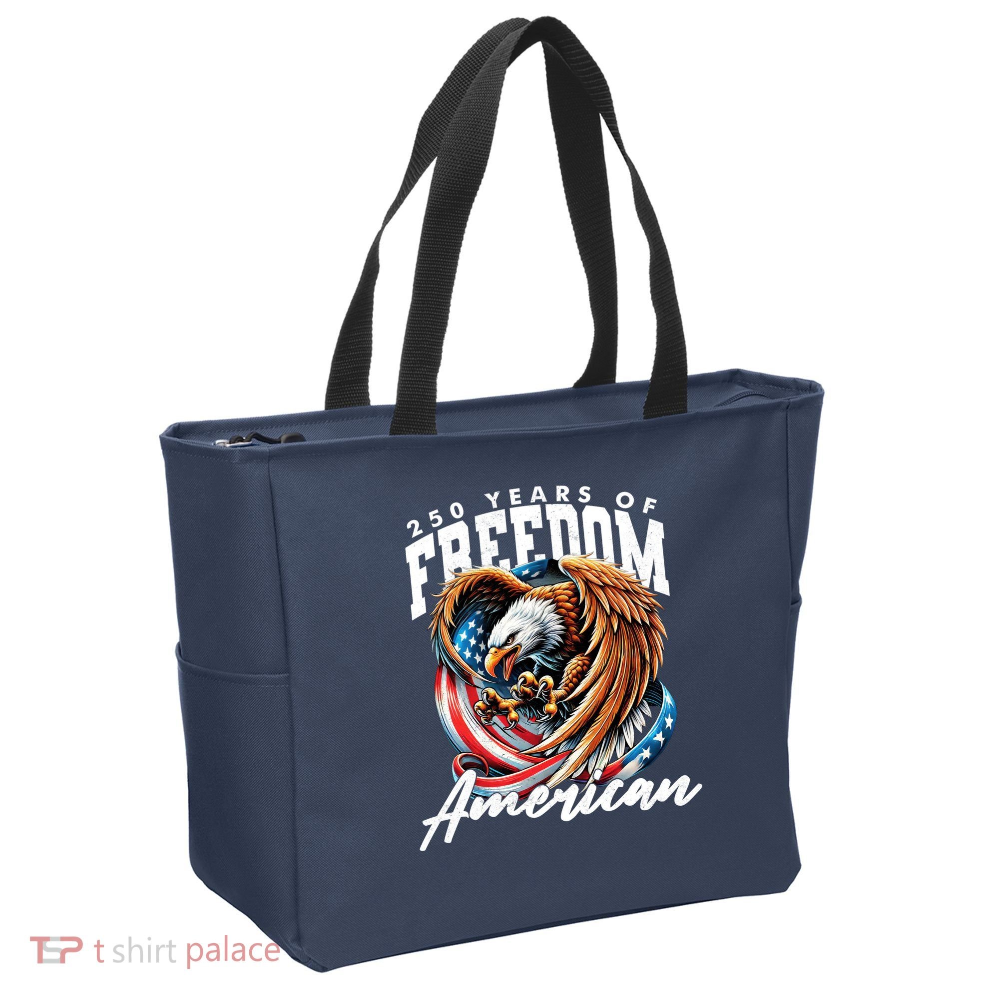 250 Years Of Freedom USA American Flag Eagle Tote Bag