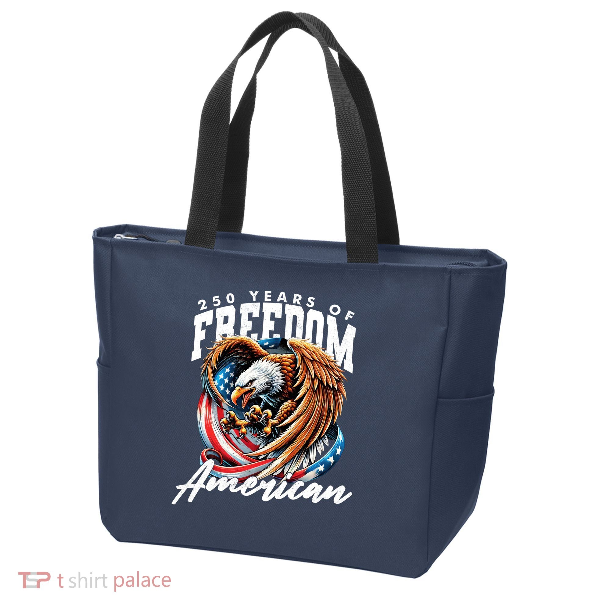250 Years Of Freedom USA American Flag Eagle Tote Bag