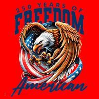 250 Years Of Freedom USA American Flag Eagle Santa Hat thumb 1