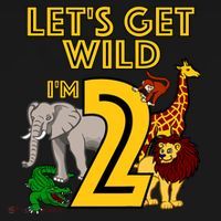 2 Year Old Zoo Birthday Safari Jungle Animal 2nd Gift Kids Sweatshirt thumb 2