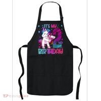 2 Years Old Unicorn Flossing 2nd Birthday Unicorn Party Apron thumb 0