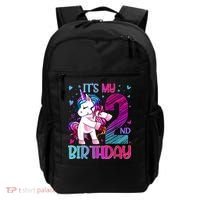 2 Years Old Unicorn Flossing 2nd Birthday Unicorn Party Backpack thumb 0
