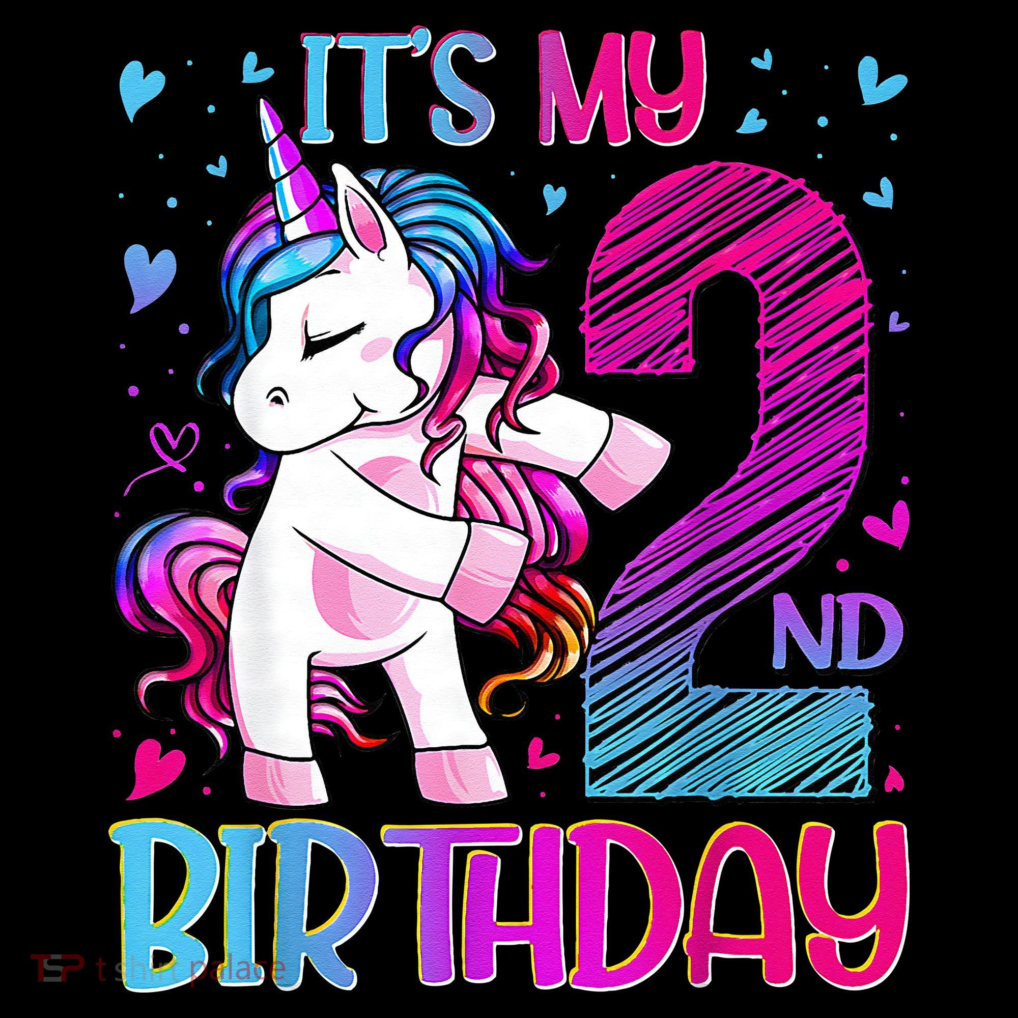 2 Years Old Unicorn Flossing 2nd Birthday Unicorn Party Coffee Mug