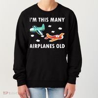 2 Years Old Airplanes Old 2nd Birthday Women's Sweatshirt thumb 0
