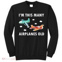 2 Years Old Airplanes Old 2nd Birthday Sweatshirt thumb 0