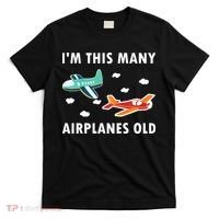 2 Years Old Airplanes Old 2nd Birthday T-Shirt thumb 0