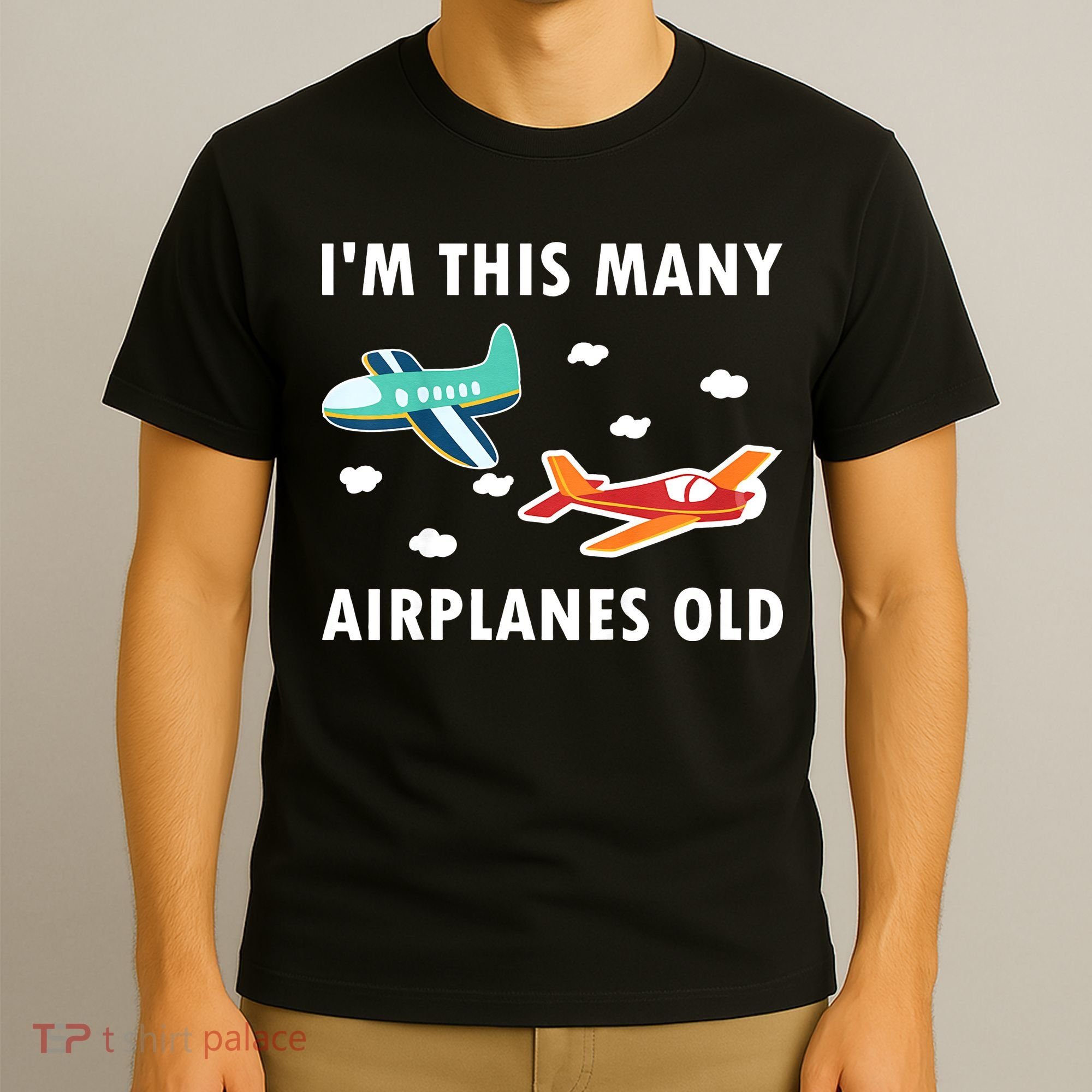2 Years Old Airplanes Old 2nd Birthday T-Shirt