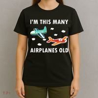 2 Years Old Airplanes Old 2nd Birthday T-Shirt thumb 4