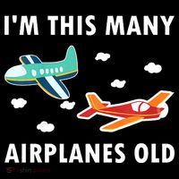 2 Years Old Airplanes Old 2nd Birthday Women's Hoodie thumb 2