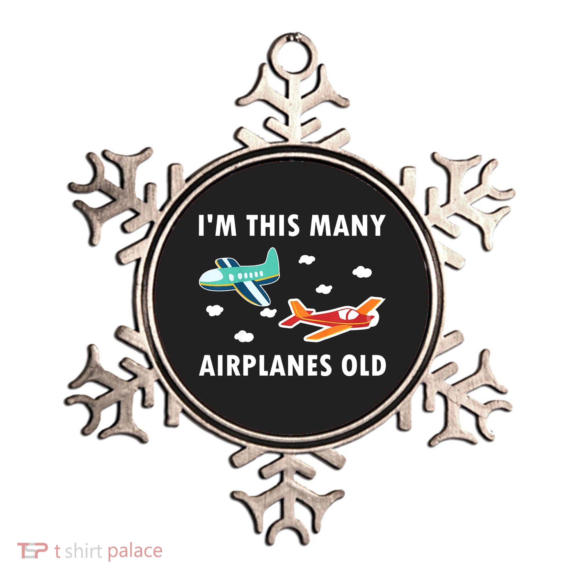 2 Years Old Airplanes Old 2nd Birthday Ornament