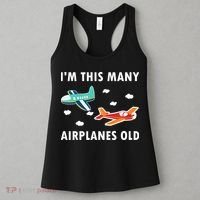 2 Years Old Airplanes Old 2nd Birthday Women's Tank Top thumb 3