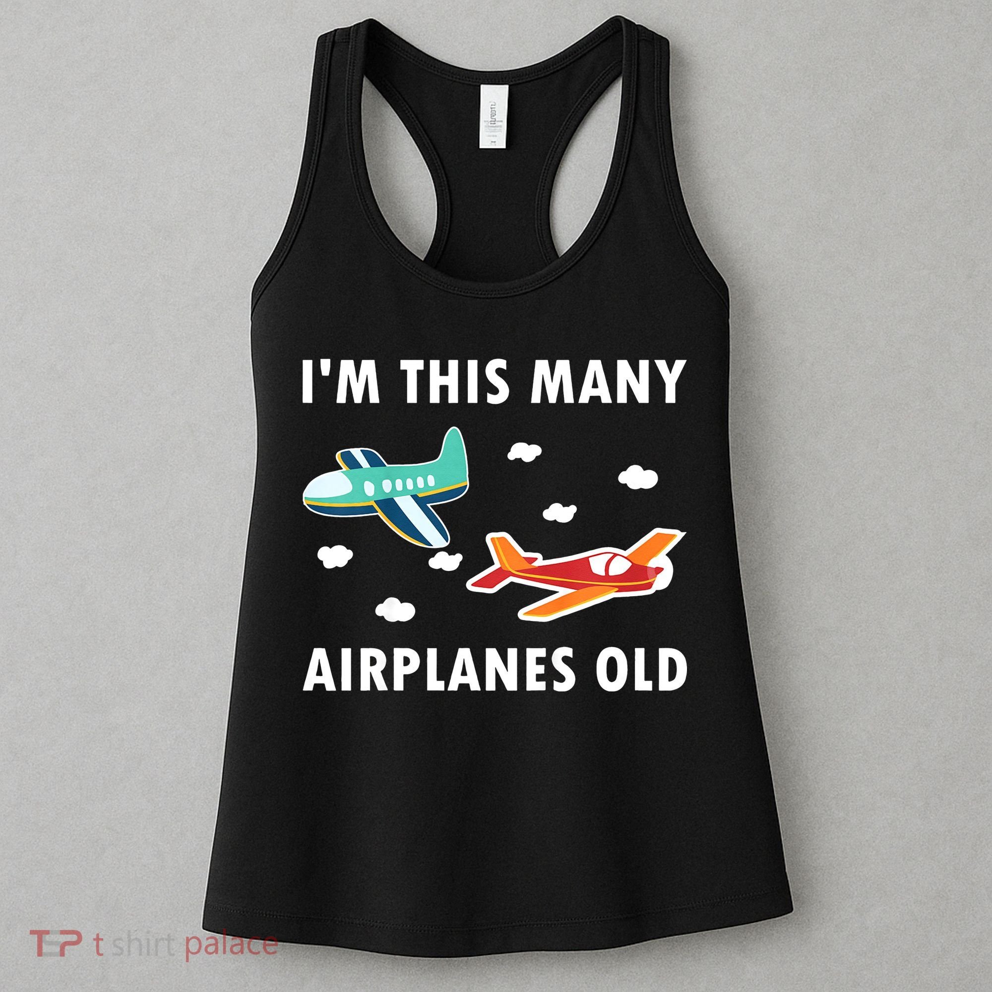 2 Years Old Airplanes Old 2nd Birthday Women's Tank Top
