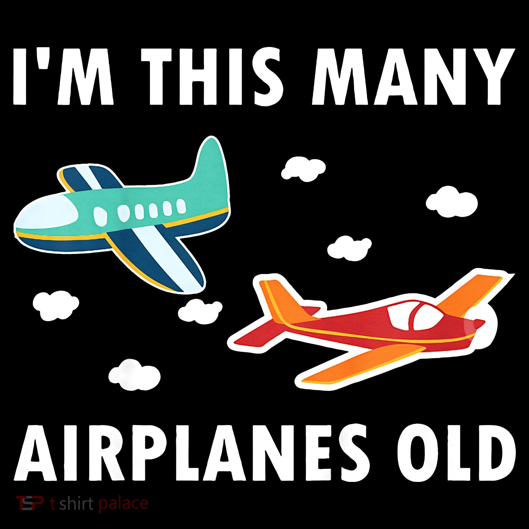 2 Years Old Airplanes Old 2nd Birthday Tank Top