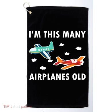 2 Years Old Airplanes Old 2nd Birthday Golf Towel
