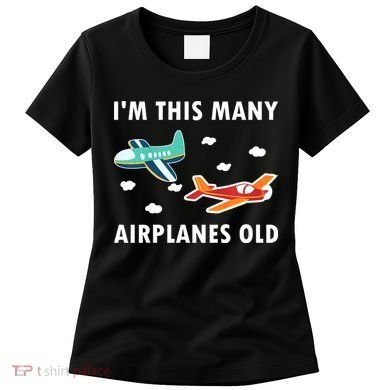 2 Years Old Airplanes Old 2nd Birthday Women's T-Shirt