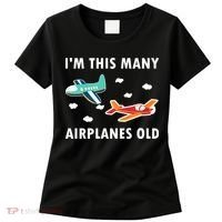 2 Years Old Airplanes Old 2nd Birthday Women's T-Shirt thumb 0