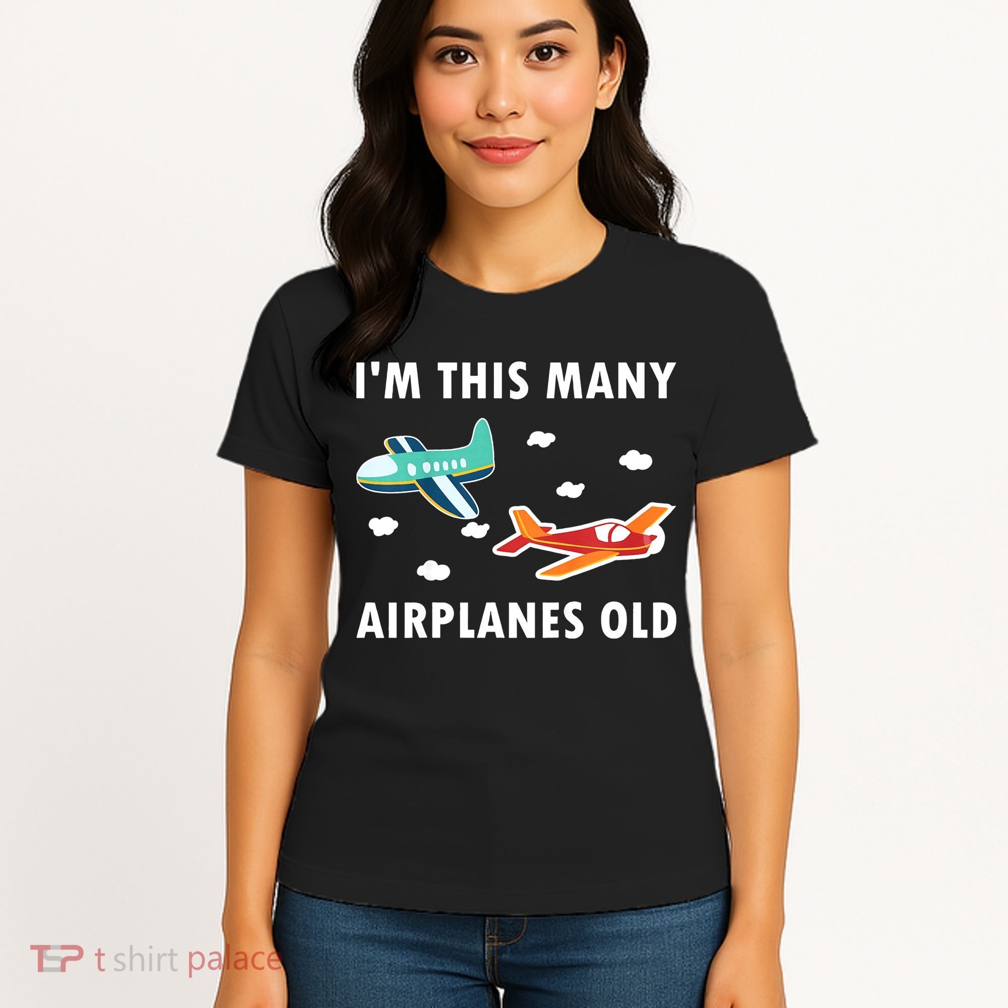 2 Years Old Airplanes Old 2nd Birthday Women's T-Shirt