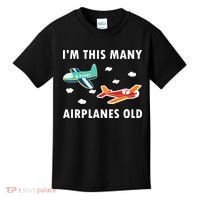2 Years Old Airplanes Old 2nd Birthday Kids T-Shirt thumb 0