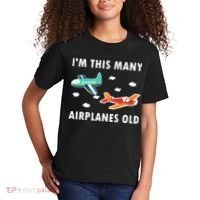 2 Years Old Airplanes Old 2nd Birthday Kids T-Shirt thumb 2