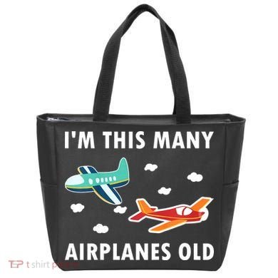 2 Years Old Airplanes Old 2nd Birthday Tote Bag