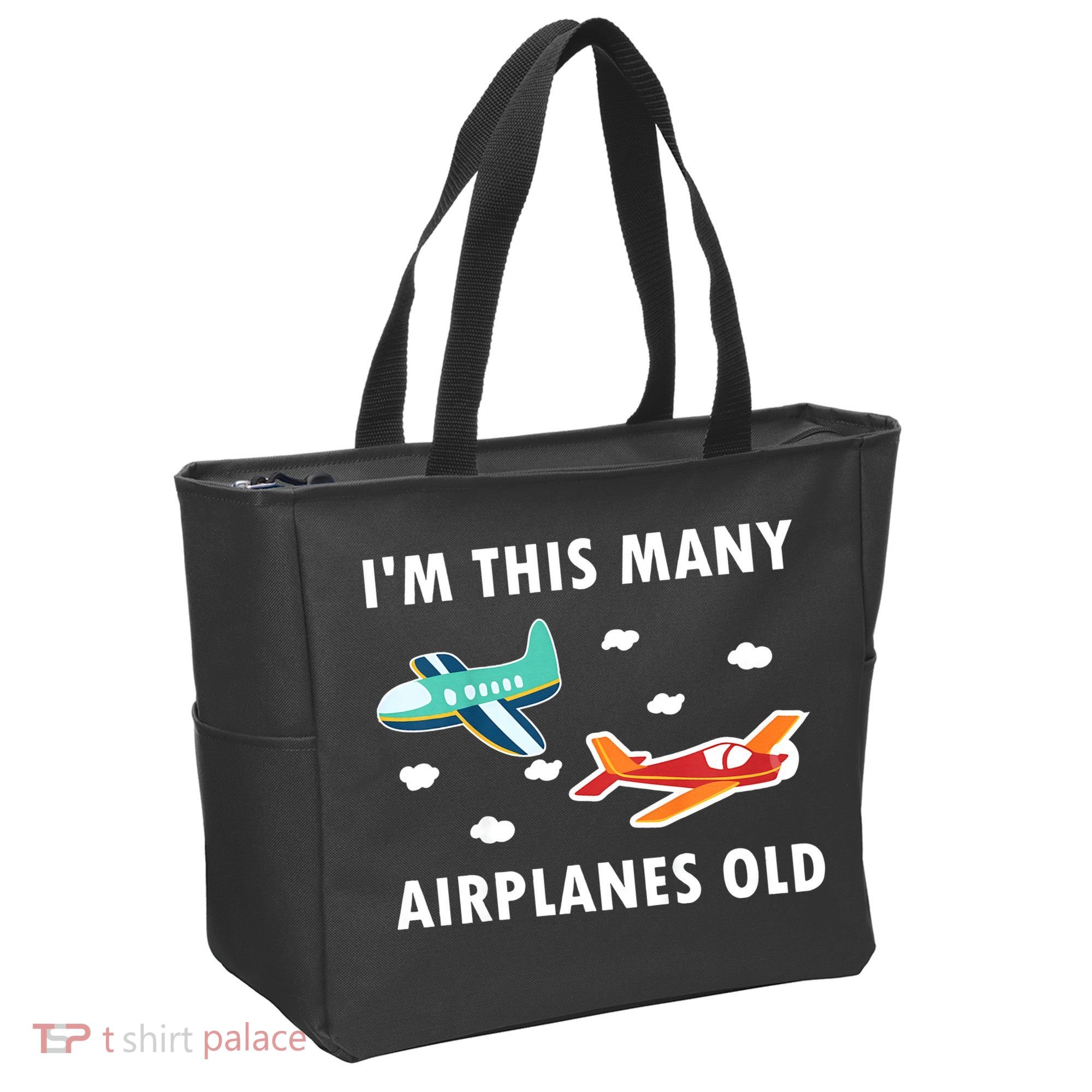 2 Years Old Airplanes Old 2nd Birthday Tote Bag
