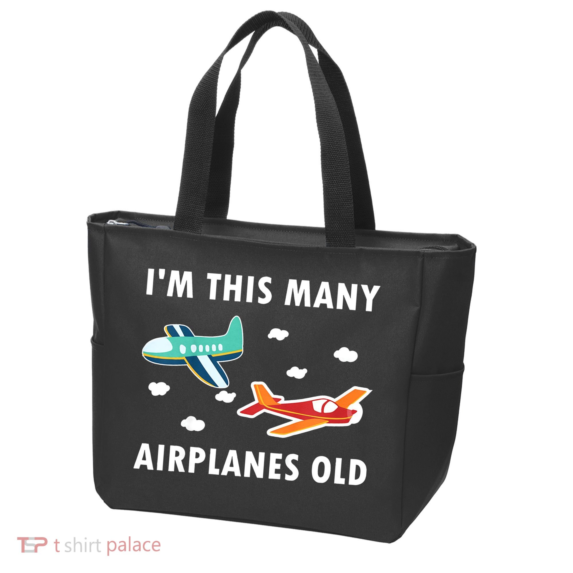 2 Years Old Airplanes Old 2nd Birthday Tote Bag