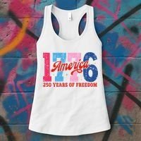250 Years Of Freedom 1776-2026 250th Anniversary Women's Tank Top thumb 3