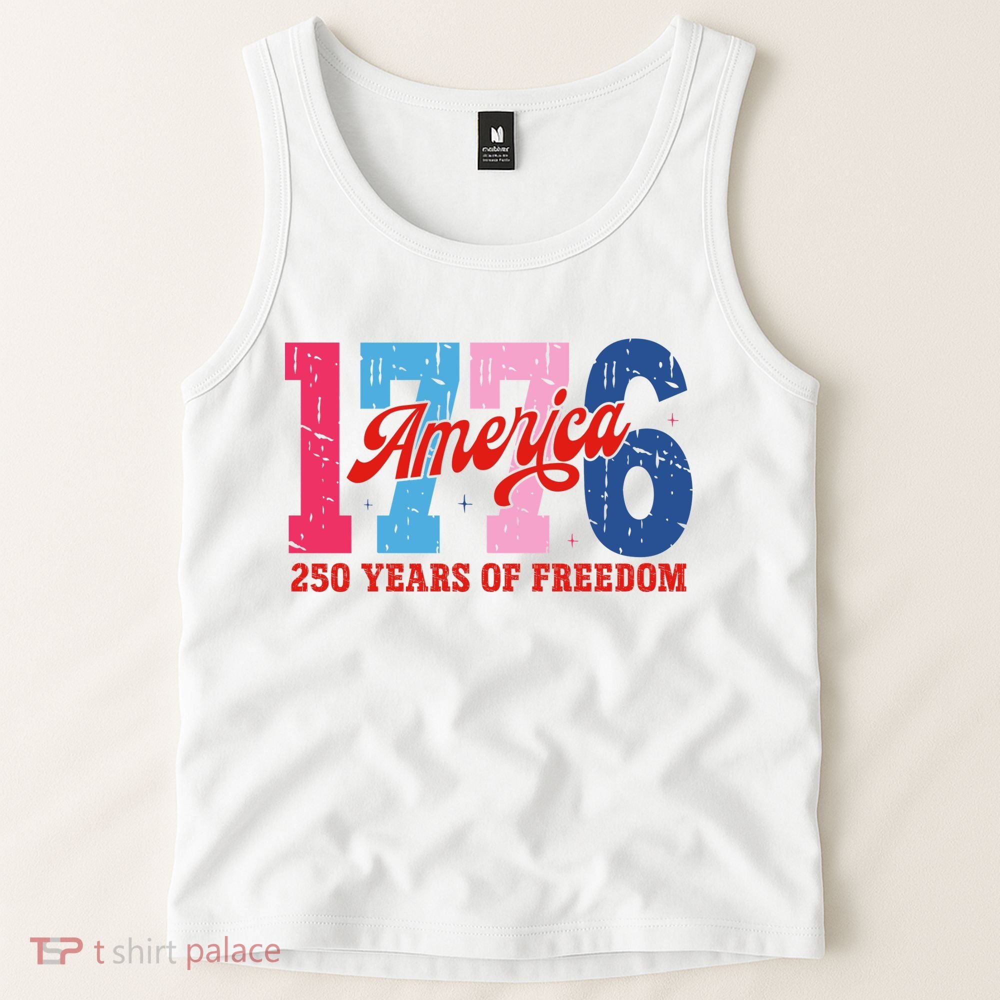 250 Years Of Freedom 1776-2026 250th Anniversary Tank Top