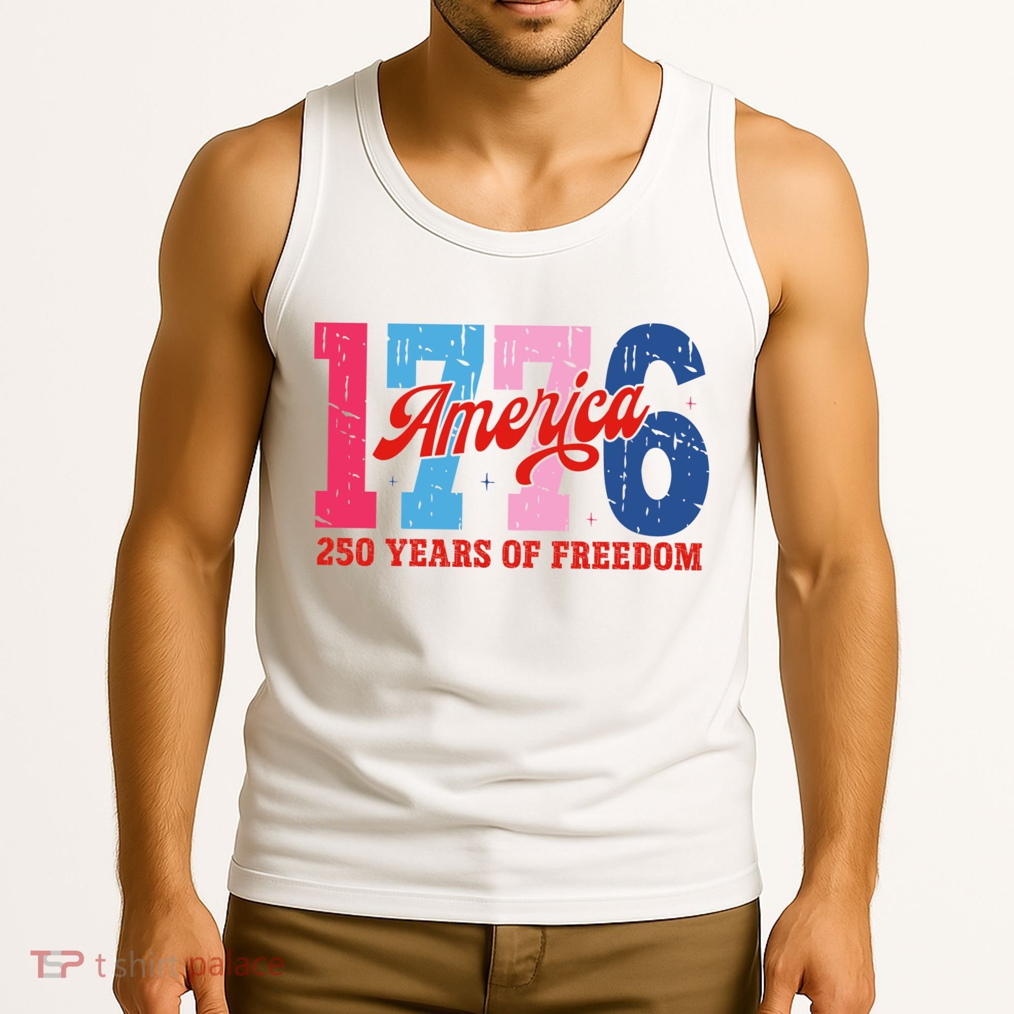 250 Years Of Freedom 1776-2026 250th Anniversary Tank Top