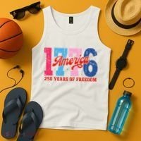 250 Years Of Freedom 1776-2026 250th Anniversary Tank Top thumb 4