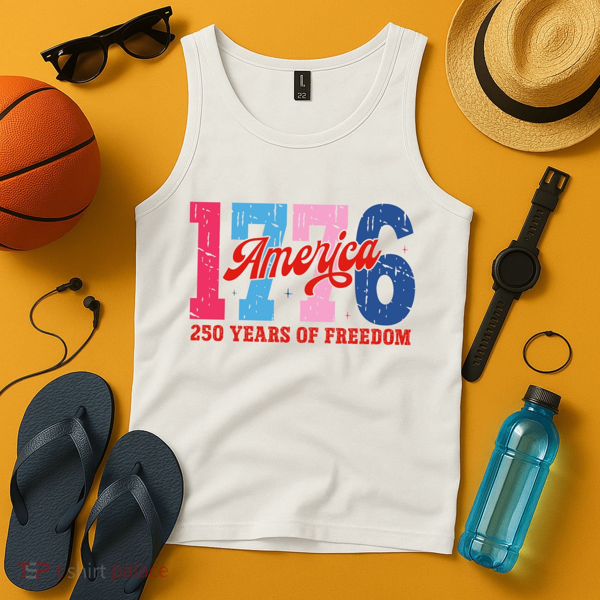 250 Years Of Freedom 1776-2026 250th Anniversary Tank Top