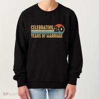 20 Years of Marriage Married Couple 20th Wedding Anniversary Women's Sweatshirt thumb 0
