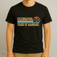 20 Years of Marriage Married Couple 20th Wedding Anniversary T-Shirt thumb 3