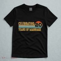20 Years of Marriage Married Couple 20th Wedding Anniversary T-Shirt thumb 5