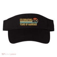 20 Years of Marriage Married Couple 20th Wedding Anniversary Visor thumb 0