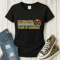20 Years of Marriage Married Couple 20th Wedding Anniversary Women's T-Shirt thumb 3