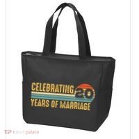 20 Years of Marriage Married Couple 20th Wedding Anniversary Tote Bag thumb 3