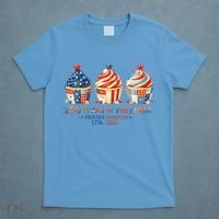 250 Years Of Freedom Proudly American 1776-2026 Cute Patriotic USA Cupcakes T-Shirt thumb 4