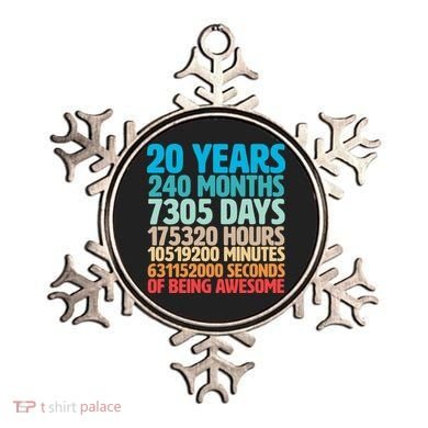 20 Years Of Being Awesome 20th Birthday Time Breakdown Ornament