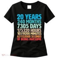20 Years Of Being Awesome 20th Birthday Time Breakdown Women's T-Shirt thumb 0