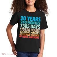 20 Years Of Being Awesome 20th Birthday Time Breakdown Kids T-Shirt thumb 2