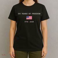 250 Years Of Freedom 1776-2026 USA America Flag T-Shirt thumb 4
