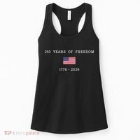 250 Years Of Freedom 1776-2026 USA America Flag Women's Tank Top thumb 0
