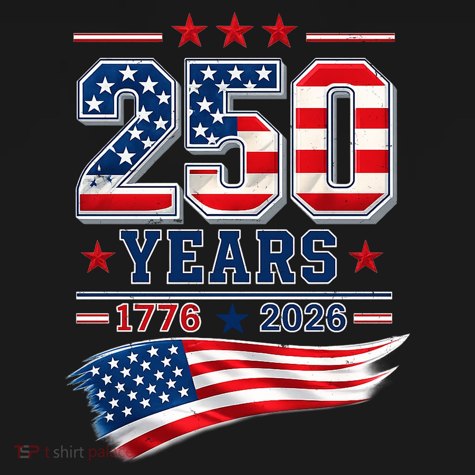 250 Years Of America 1776-2026 Patriotic Celebration Coaster
