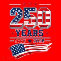 250 Years Of America 1776-2026 Patriotic Celebration Santa Hat thumb 1
