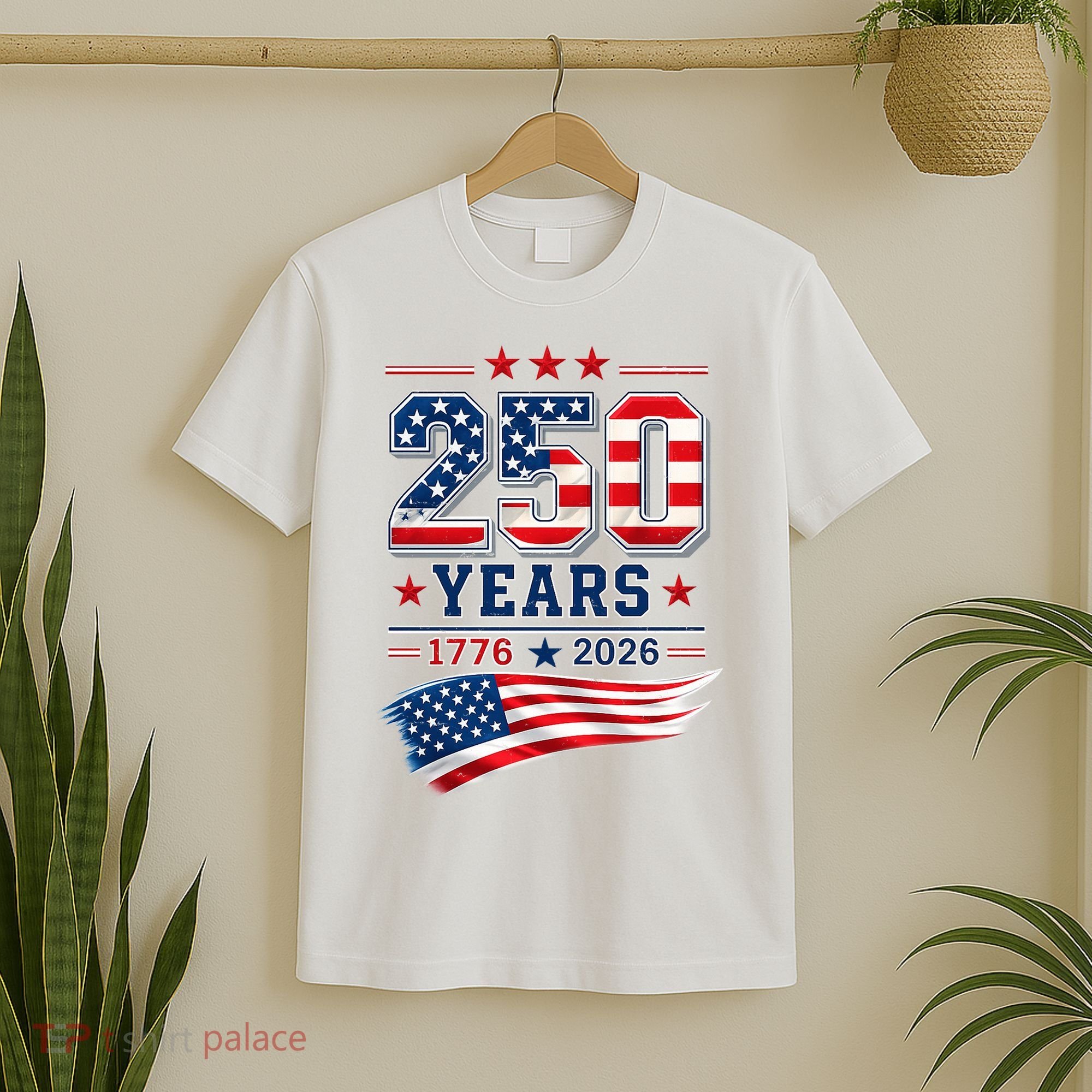 250 Years Of America 1776-2026 Patriotic Celebration T-Shirt