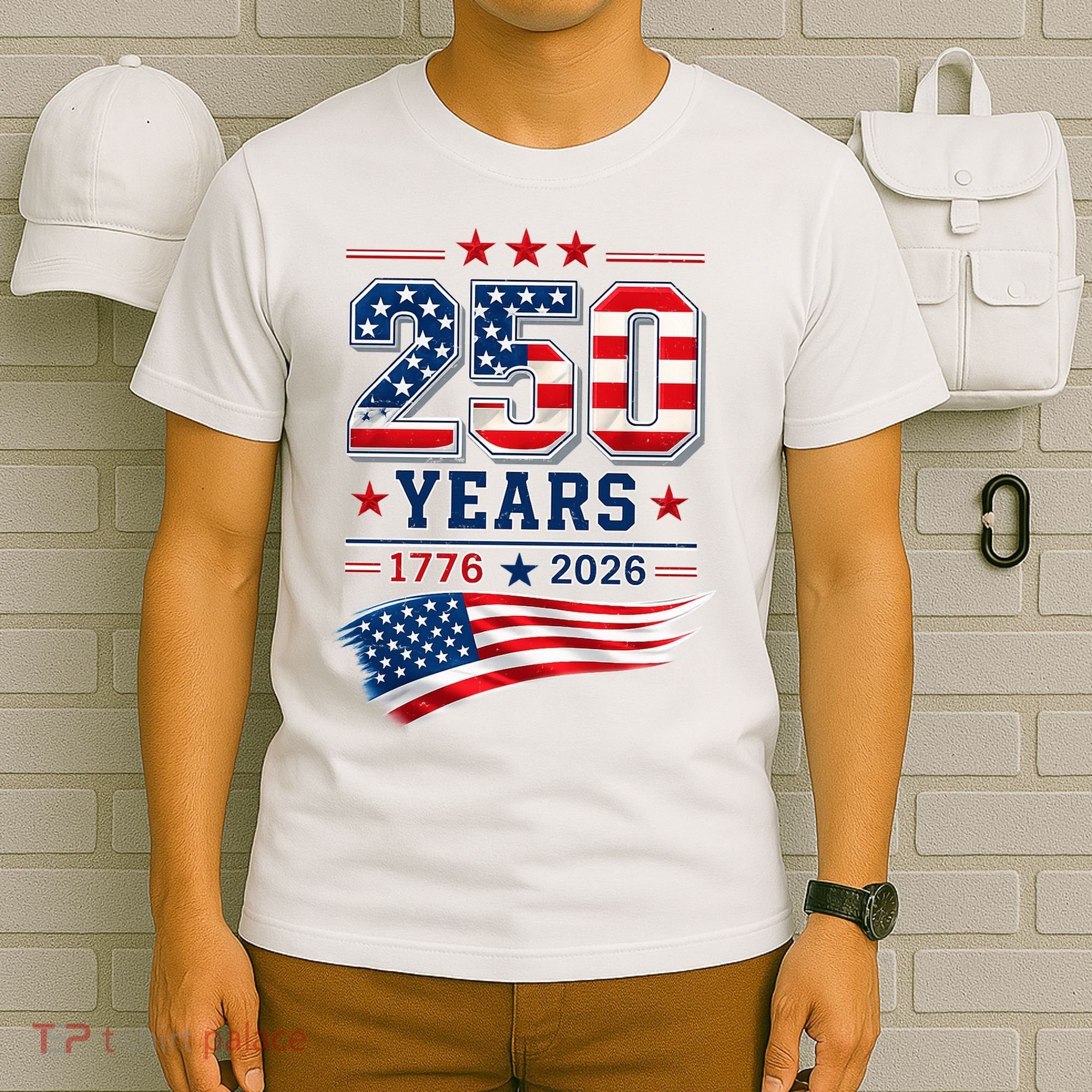 250 Years Of America 1776-2026 Patriotic Celebration T-Shirt