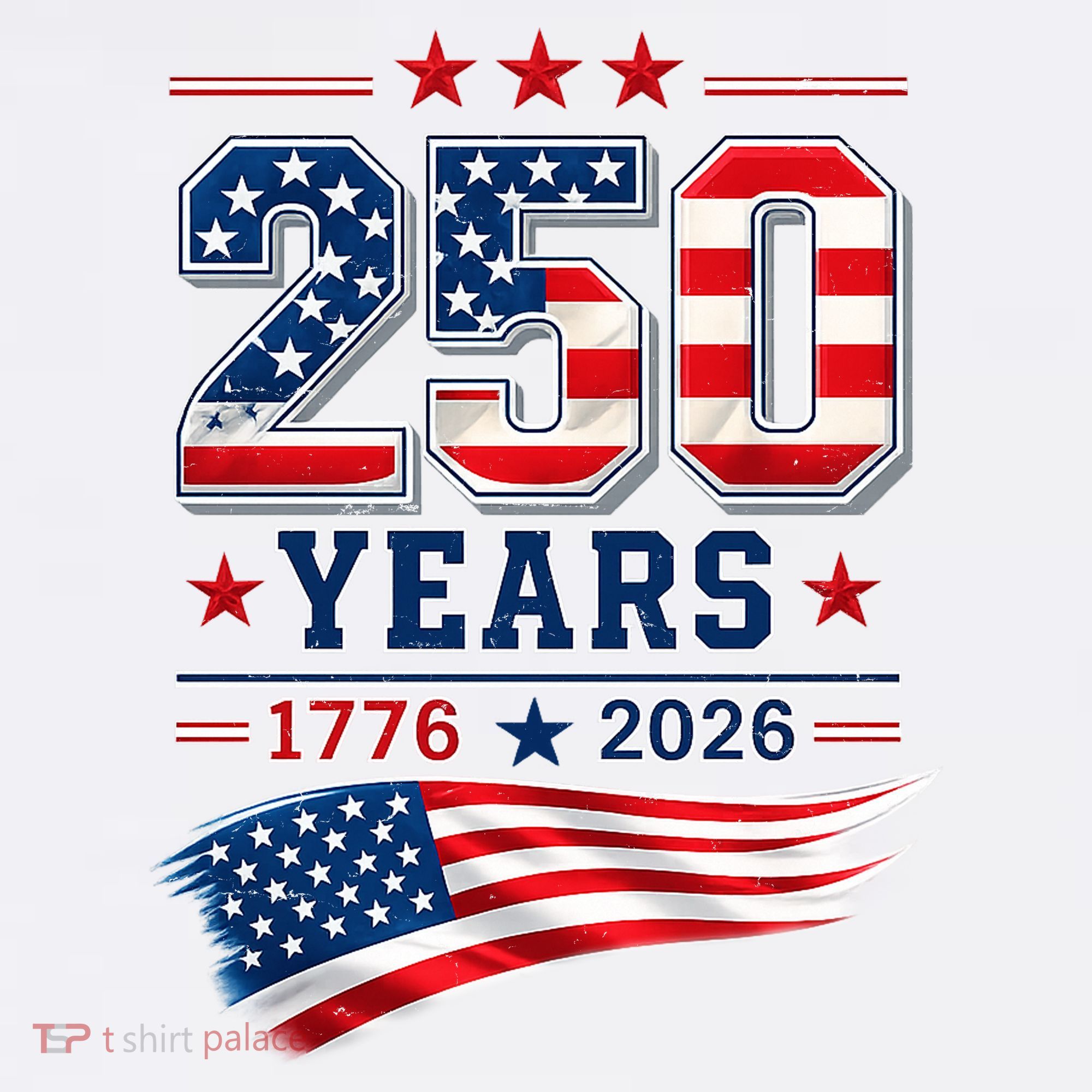 250 Years Of America 1776-2026 Patriotic Celebration Ornament
