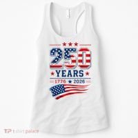 250 Years Of America 1776-2026 Patriotic Celebration Women's Tank Top thumb 0