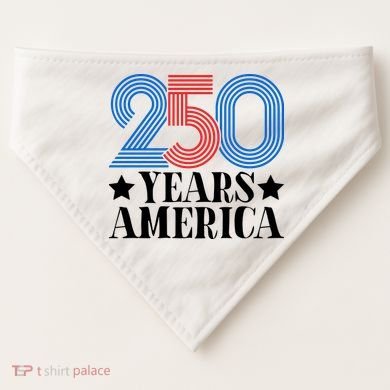250 Years Of America USA-Made Doggie Bandana